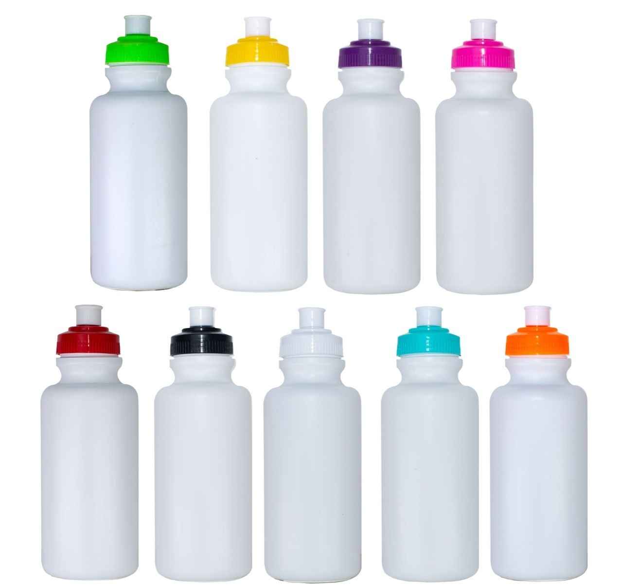 GARRAFA SQUEEZE BRANCA COM DTF 500 ML