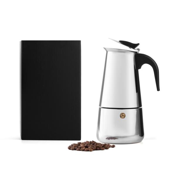CAFETEIRA ITALIANA EM AÇO INOX - 350 ML