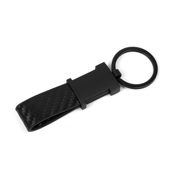 CHAVEIRO EM METAL/PU - PRETO