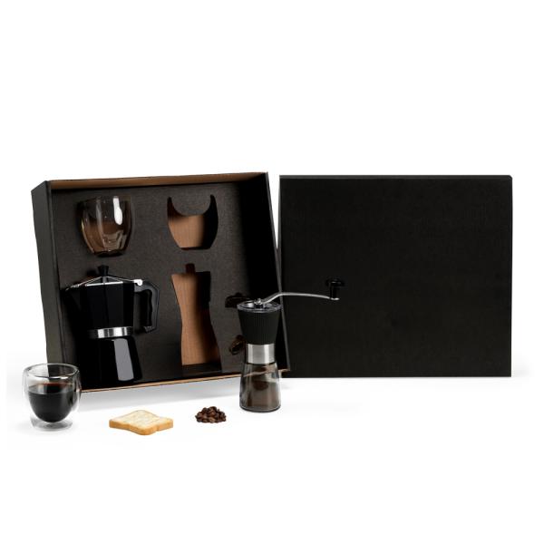 KIT PARA CAFÉ COM MOEDOR - 4 PÇS