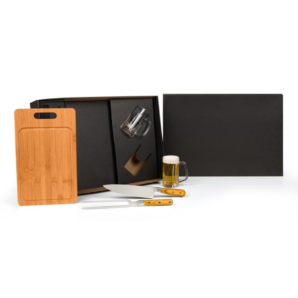KIT PREMIUM PARA CHURRASCO / CERVEJA - 5 PÇS