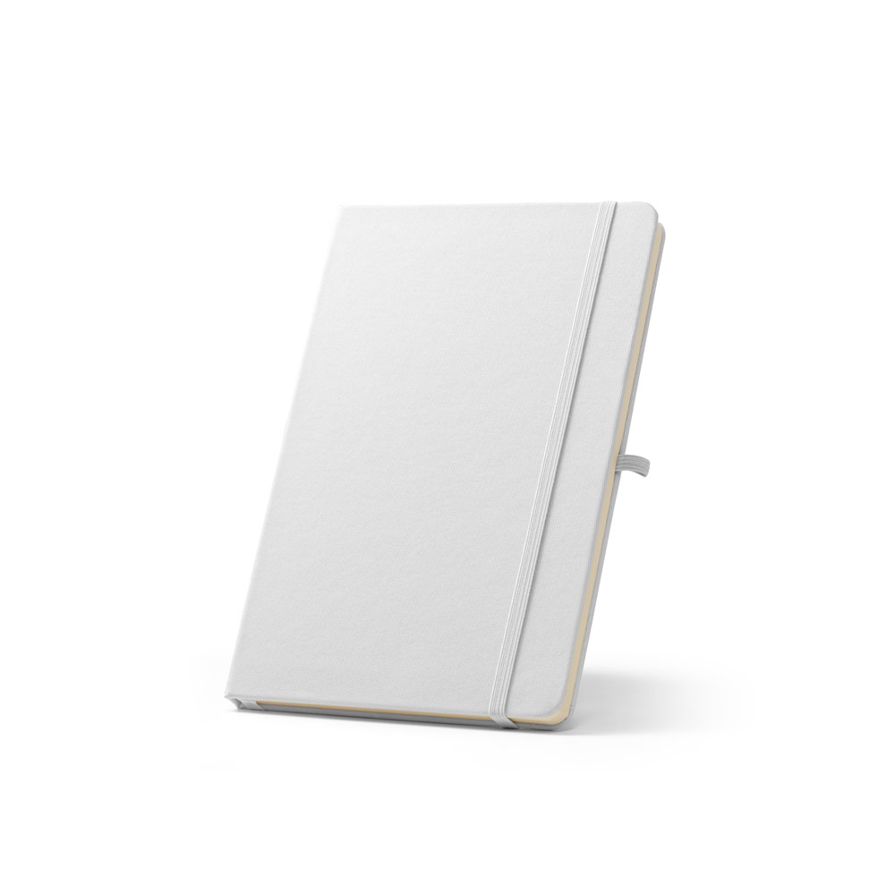 ANNE SUB. Caderno A5 de capa dura em poliéster 100% reciclado 300D ideal para personalização em sublimação