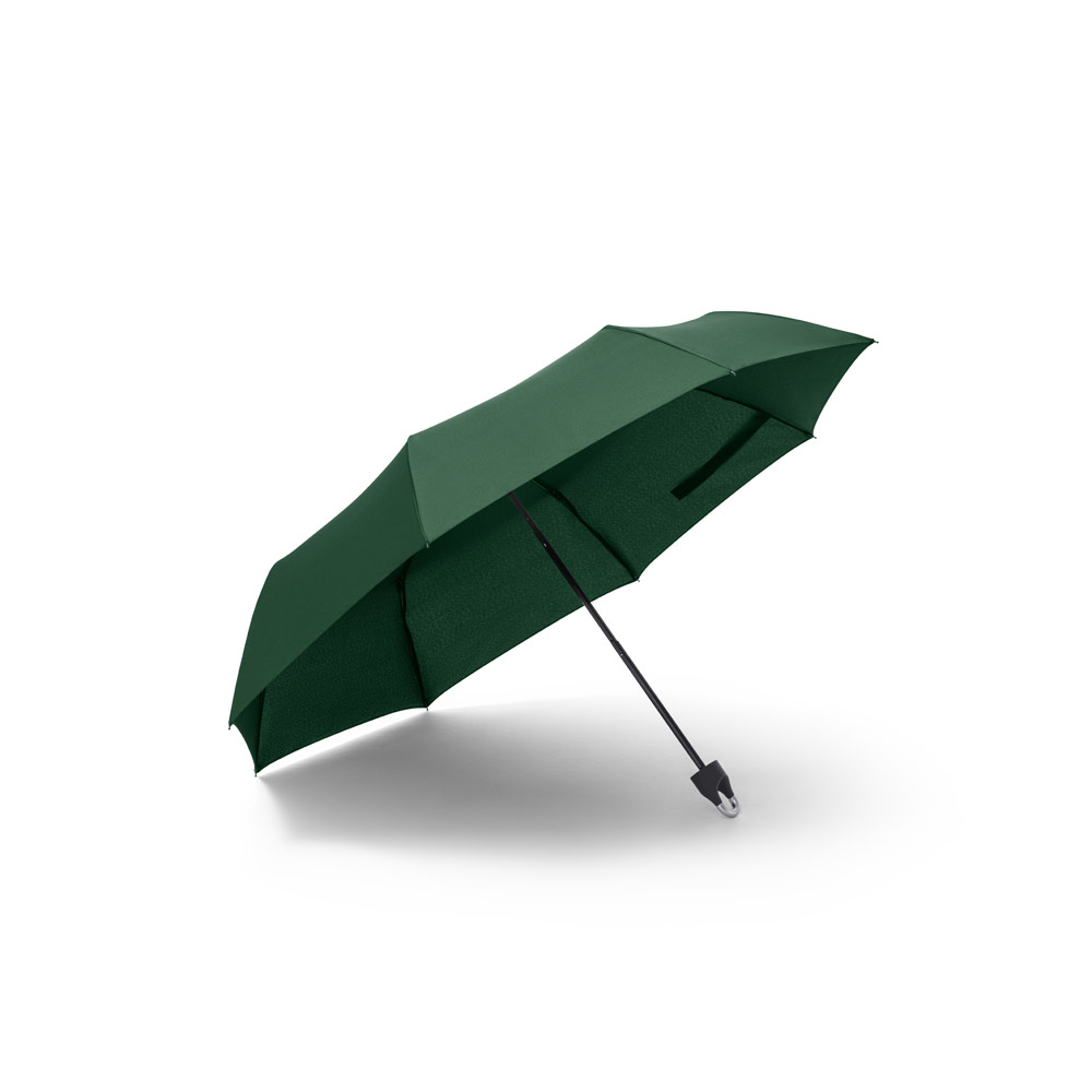 ARON. Guarda-chuva, dobrável, de 21'' em poliéster 100% reciclado pongee 190T