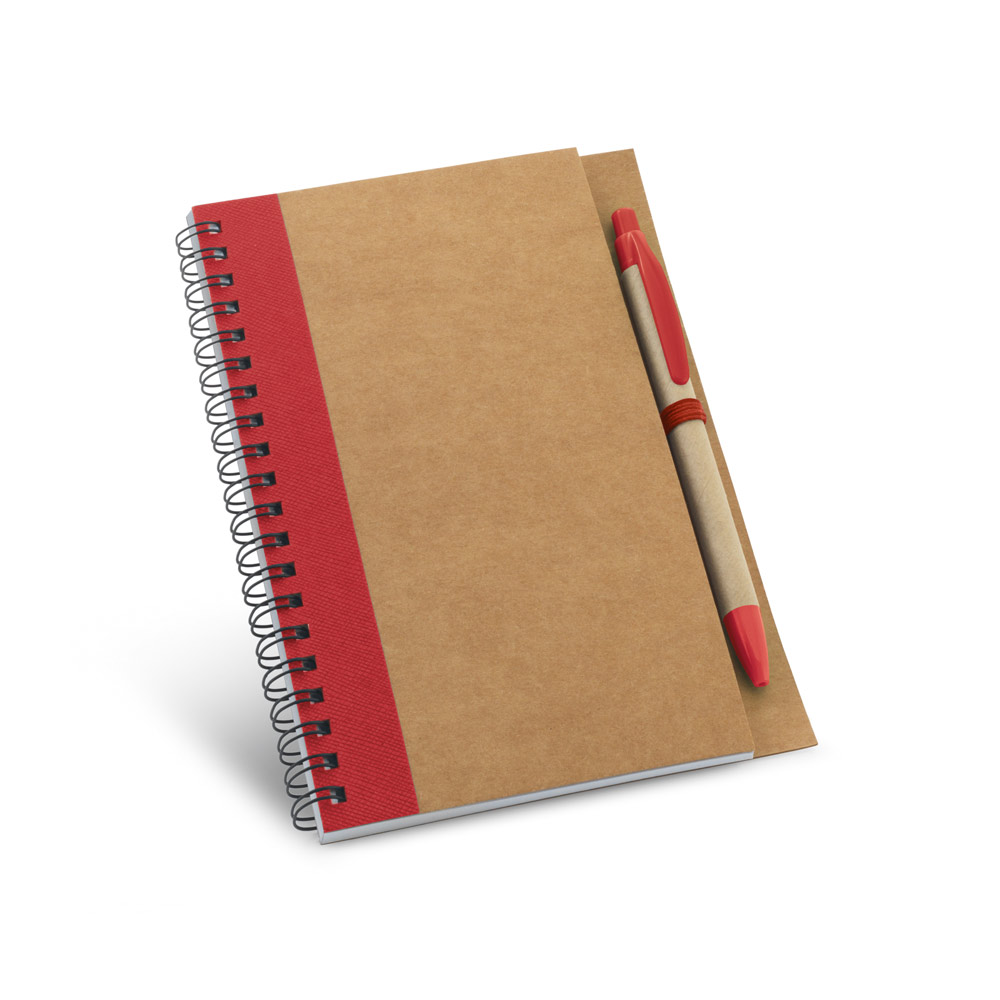 ASIMOV. Caderno B6 espiral de capa dura em cartão, com páginas lisas recicladas