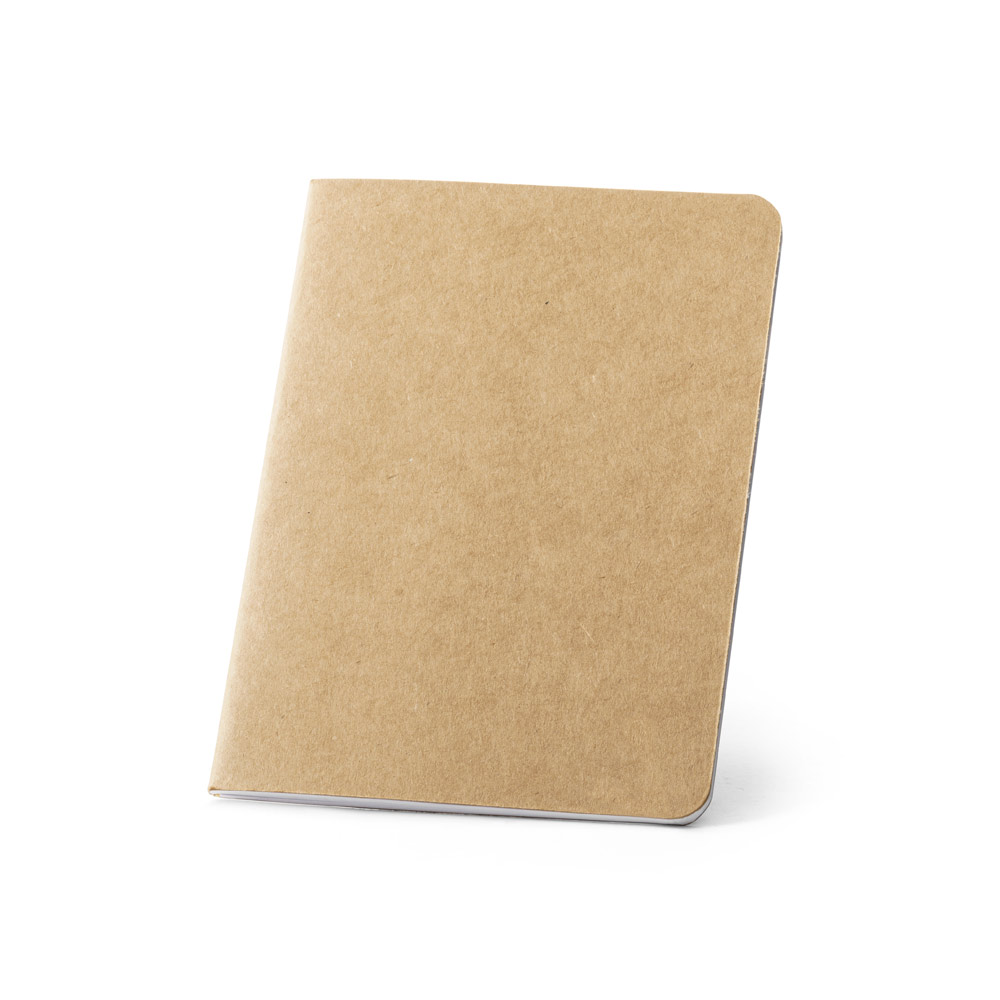 BULFINCH. Caderno B7 de capa flexível em cartão kraft 100% reciclado, com páginas lisas recicladas