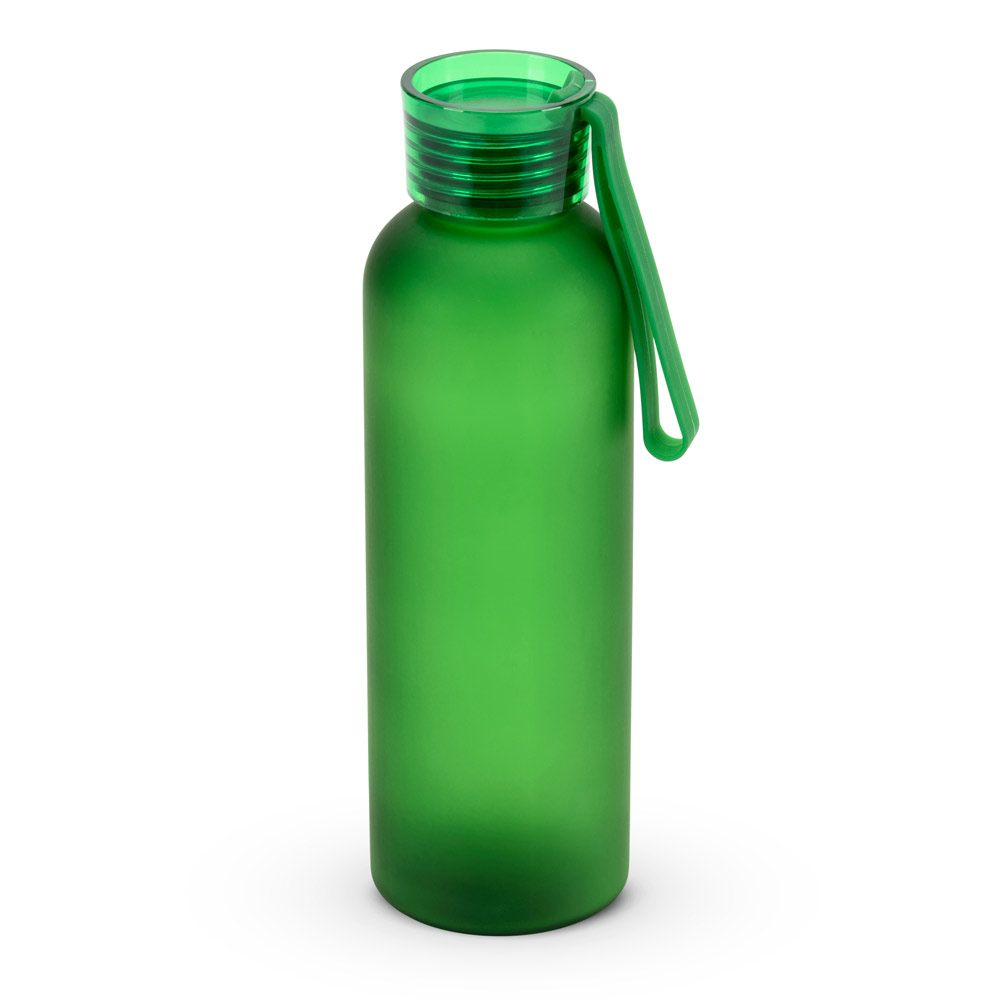 CARGNIN. Squeeze esportiva em PET 100% reciclado, com acabamento fosco (600 mL)
