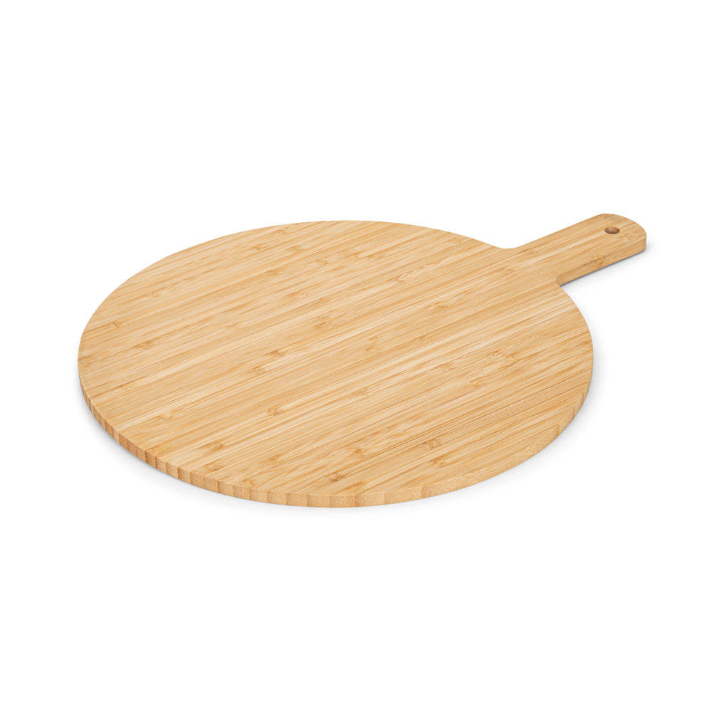 CHEESANO. Tábua de servir em bambu com formato redondo