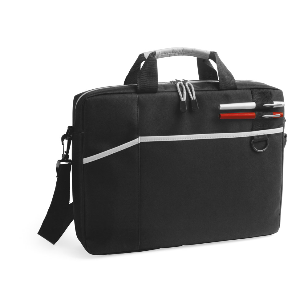 CHICAGO. Pasta para notebook (15'6'') em 600D com interior forrado e almofadado