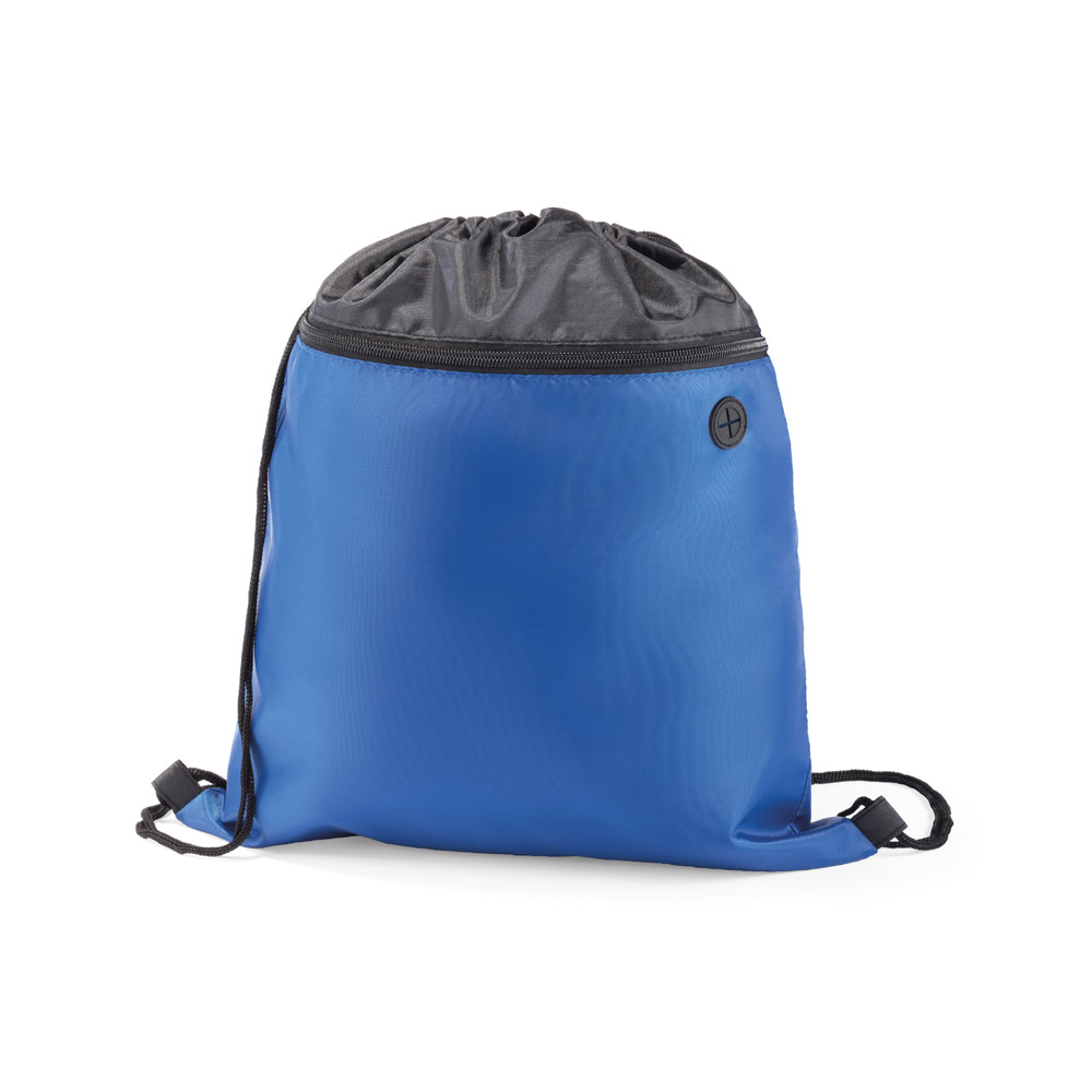 COLMAR. Sacola tipo mochila em 210D com bolso frontal com zíper e saída para fones