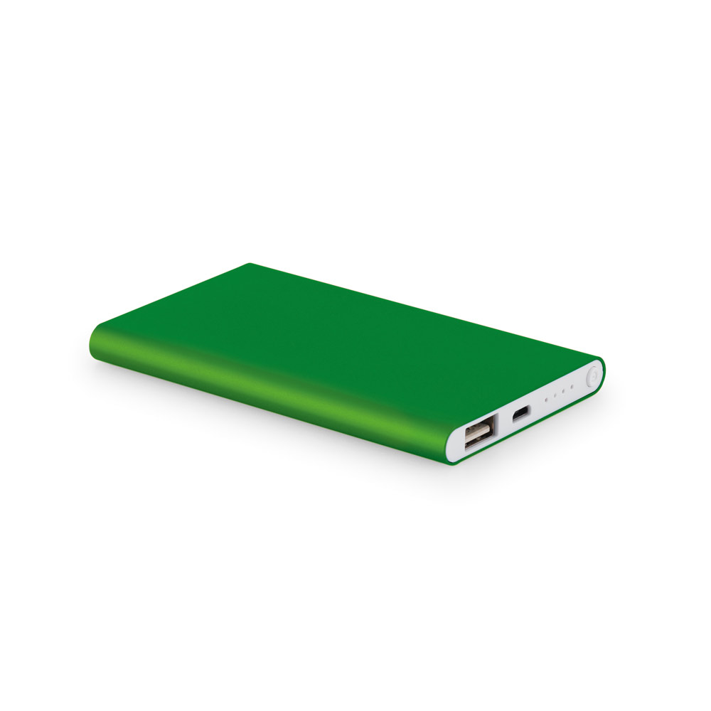 COULOMB 4'0. Bateria portátil slim em alumínio 100% reciclado (4'000 mAh)