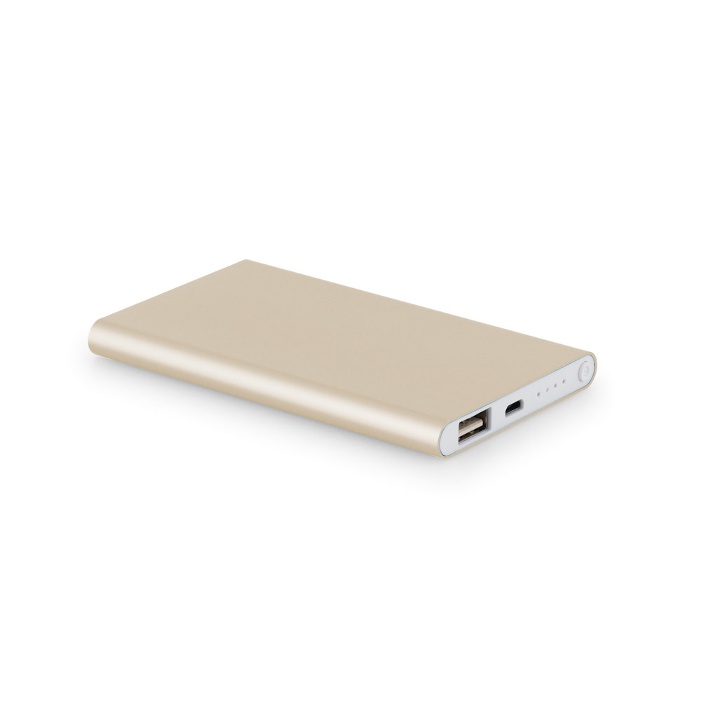 COULOMB 4'0. Bateria portátil slim em alumínio 100% reciclado (4'000 mAh)