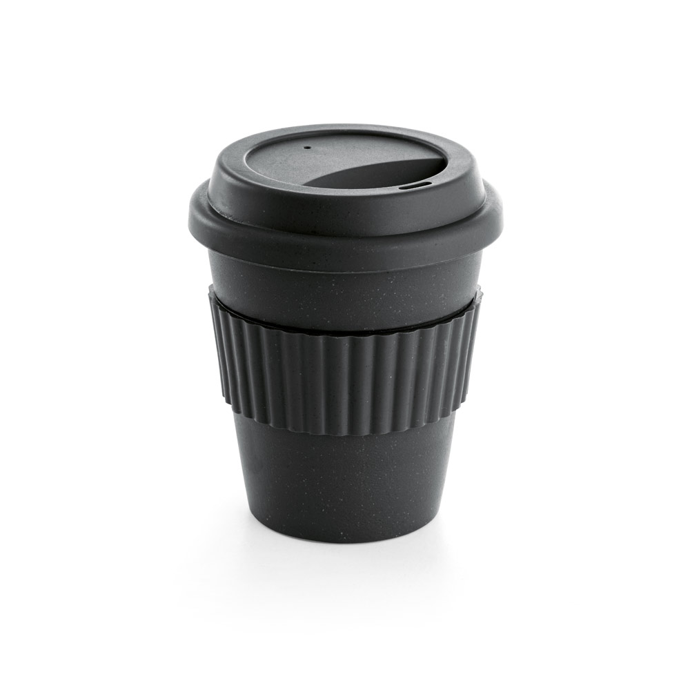 CUPPA. Copo de viagem em fibra de bambu (60%) e PP (40%) com tampa