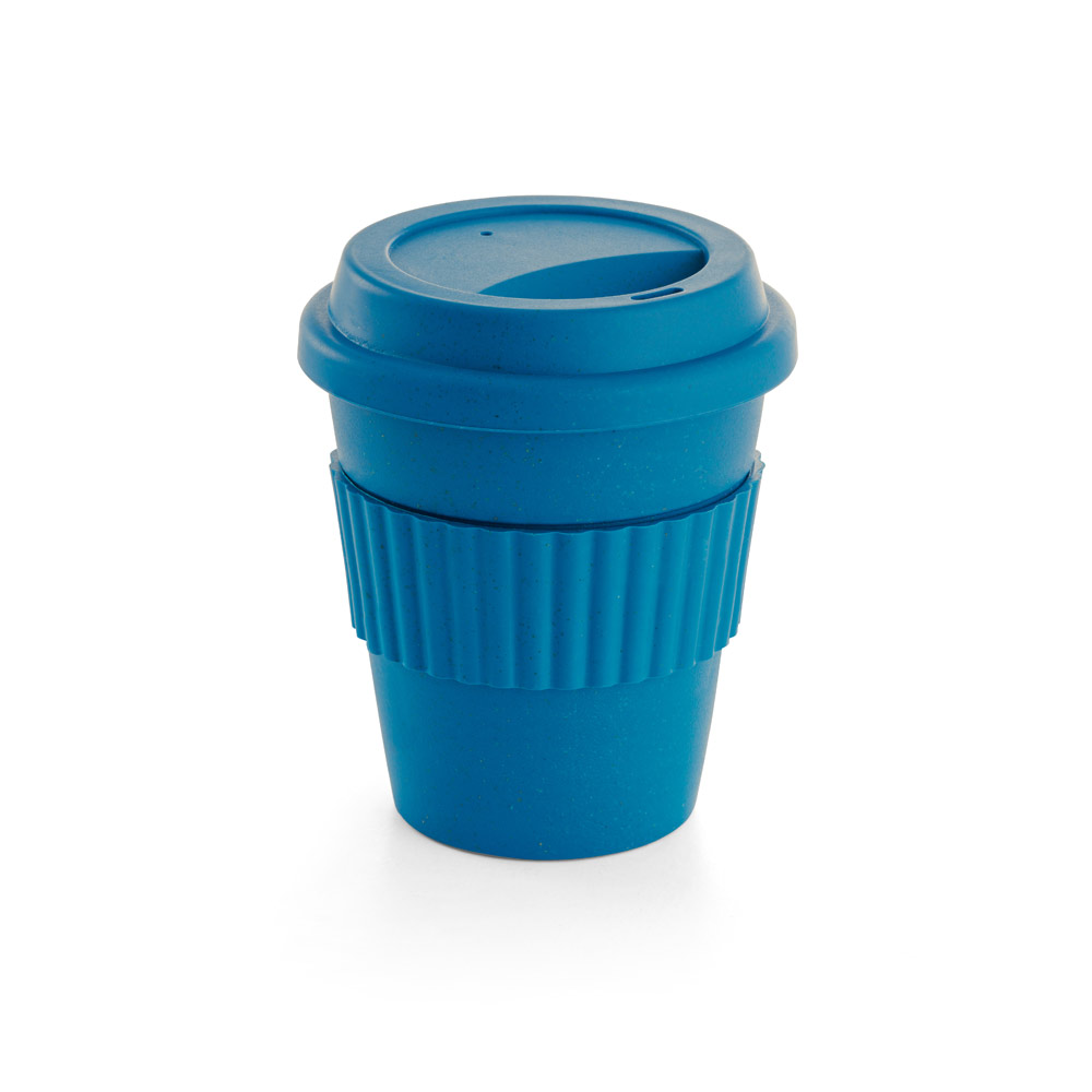 CUPPA. Copo de viagem em fibra de bambu (60%) e PP (40%) com tampa