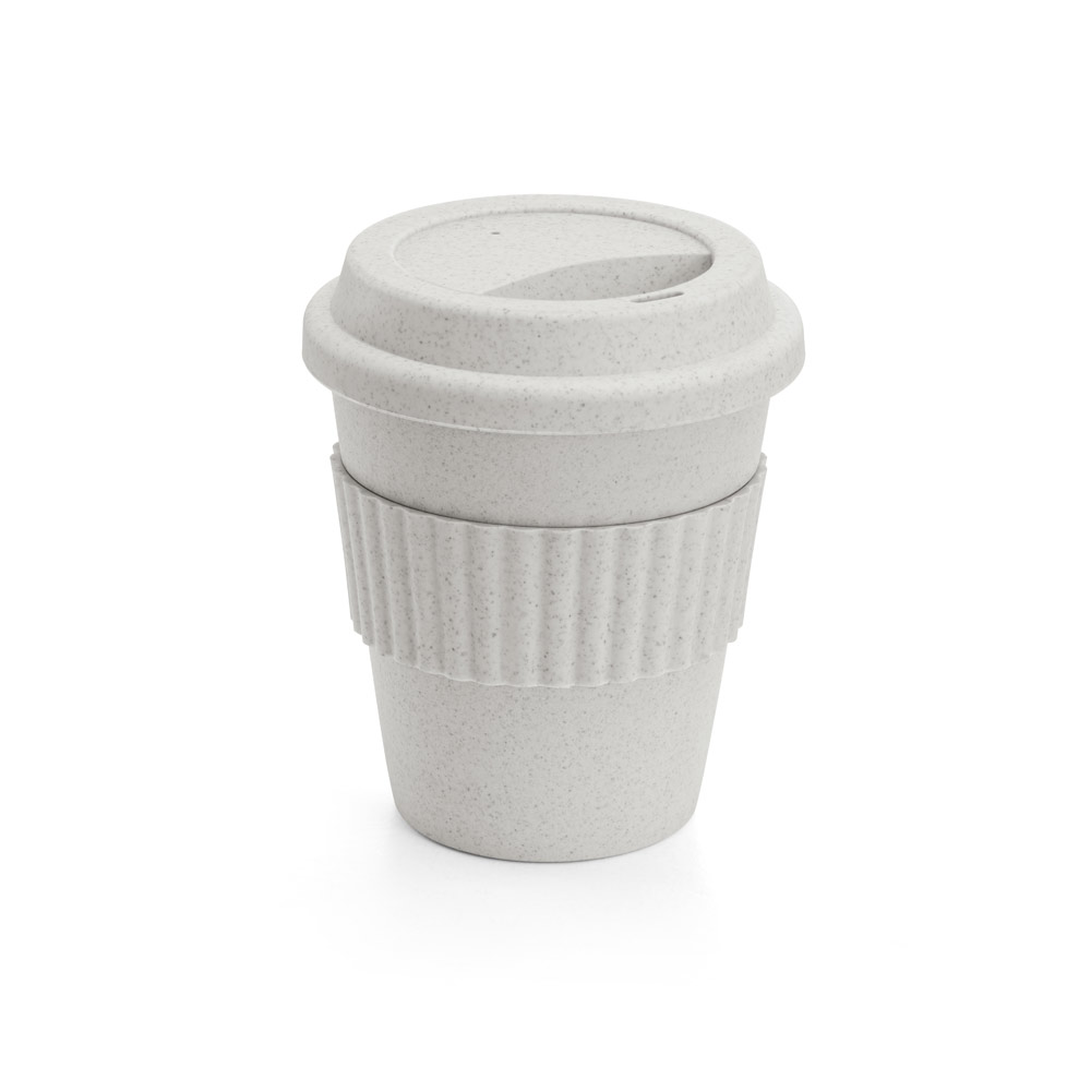 CUPPA. Copo de viagem em fibra de bambu (60%) e PP (40%) com tampa
