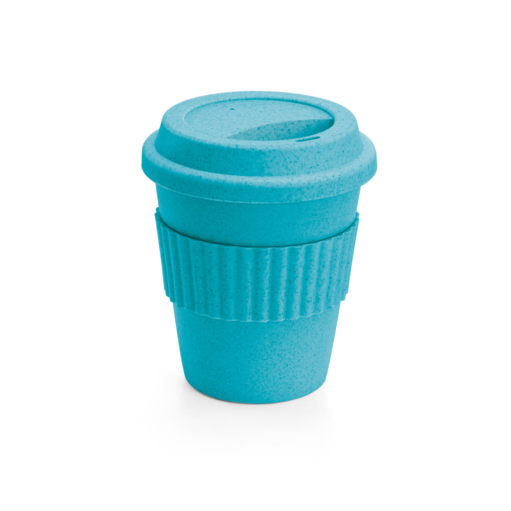 CUPPA. Copo de viagem em fibra de bambu (60%) e PP (40%) com tampa