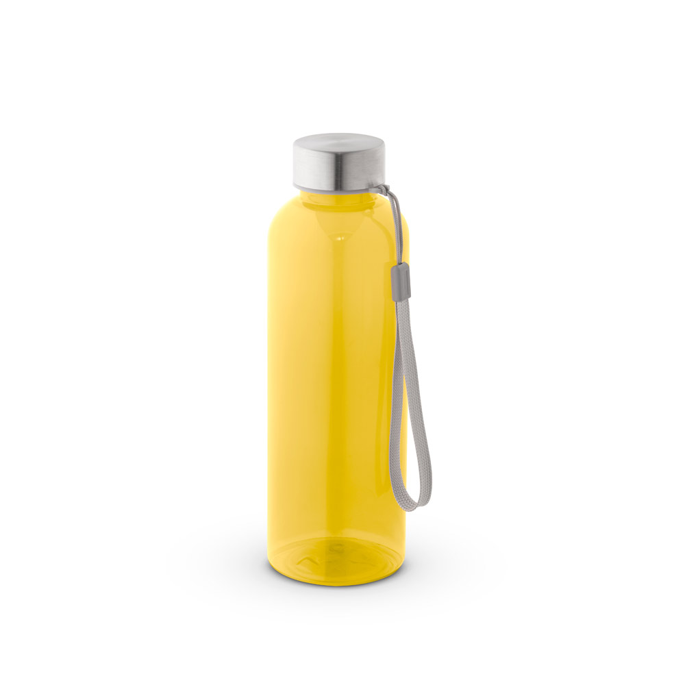 ENDERS. Squeeze em PET 100% reciclado com pega em corda (580 mL)