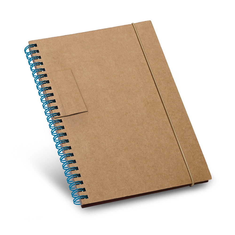 GARDEN. Caderno B6 de capa dura em cartão, com páginas pautadas recicladas