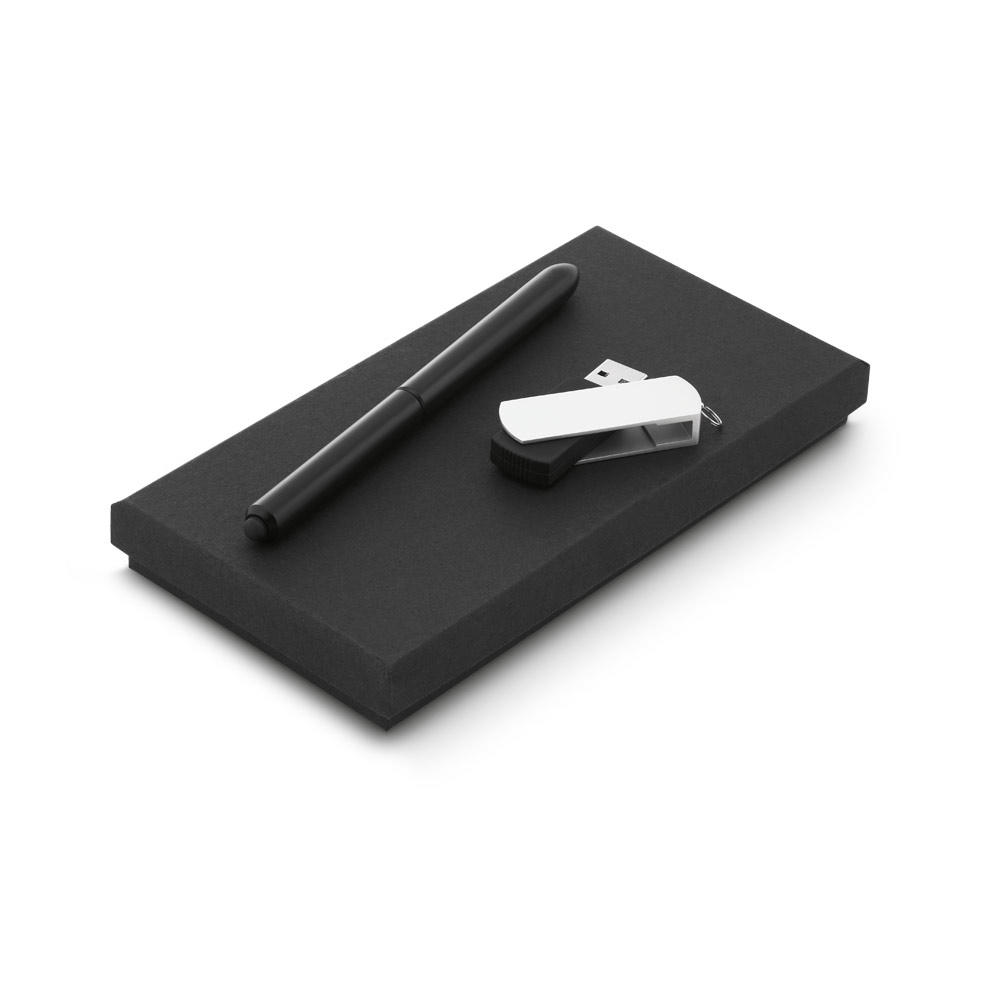 GLEISER. Conjunto esferográfica e pen drive