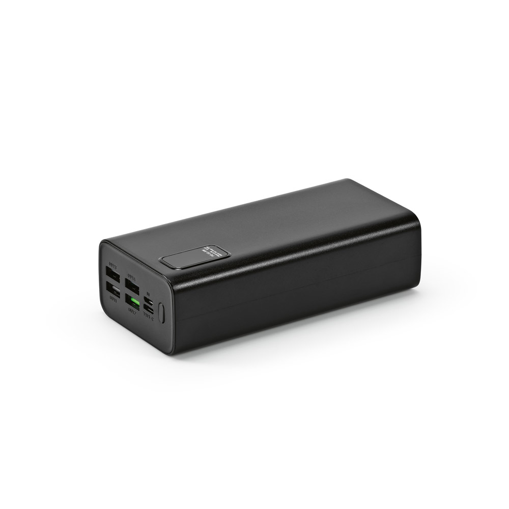 GURDON. Bateria portátil em ABS 100% reciclado (30'000 mAh)