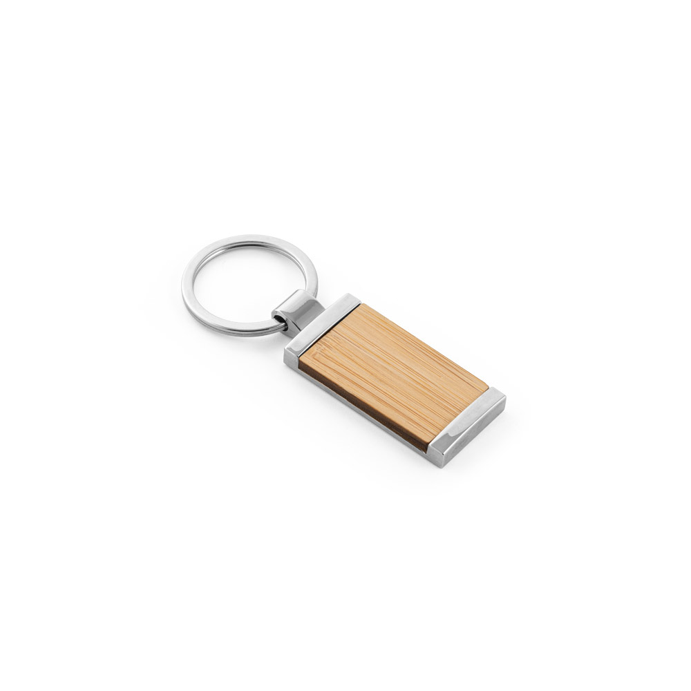HOMER SQUARE. Chaveiro retangular em bambu