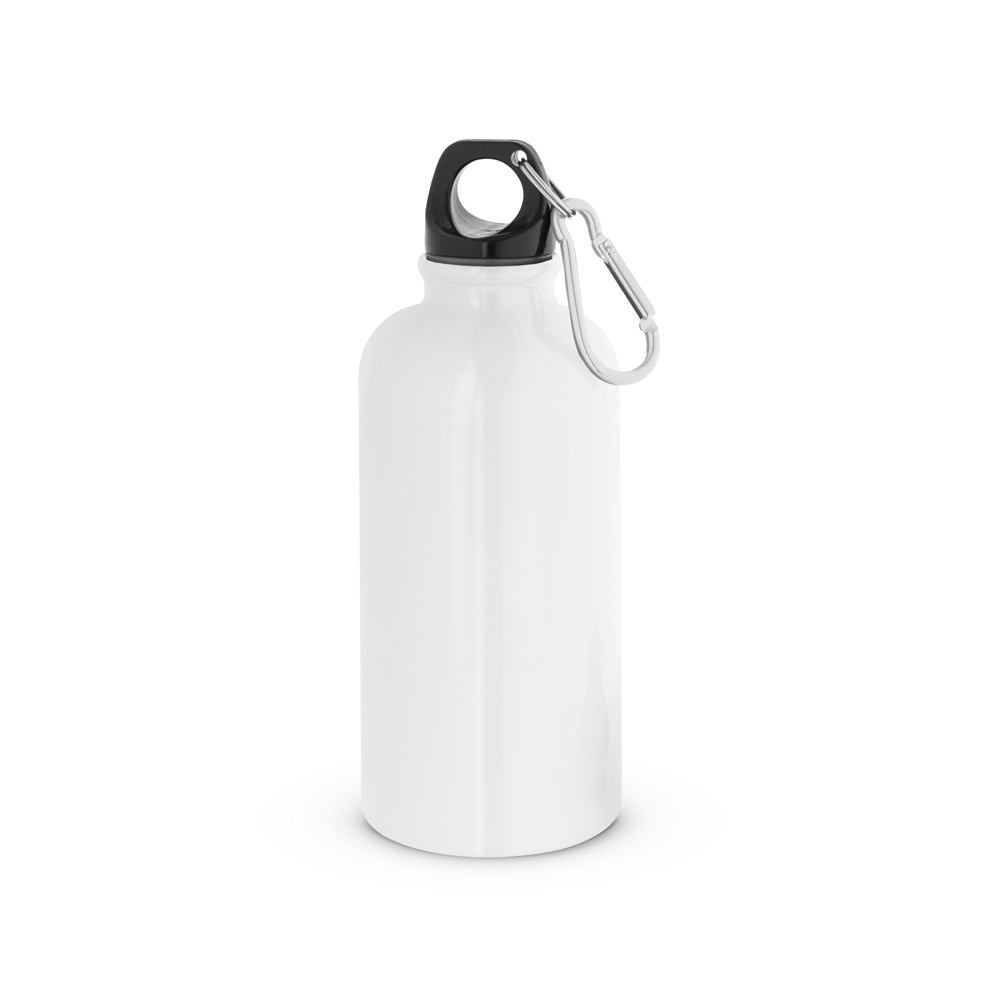 KARSTEN M. Squeeze esportiva em aço inox, de parede simples com acabamento brilhante (560 mL)