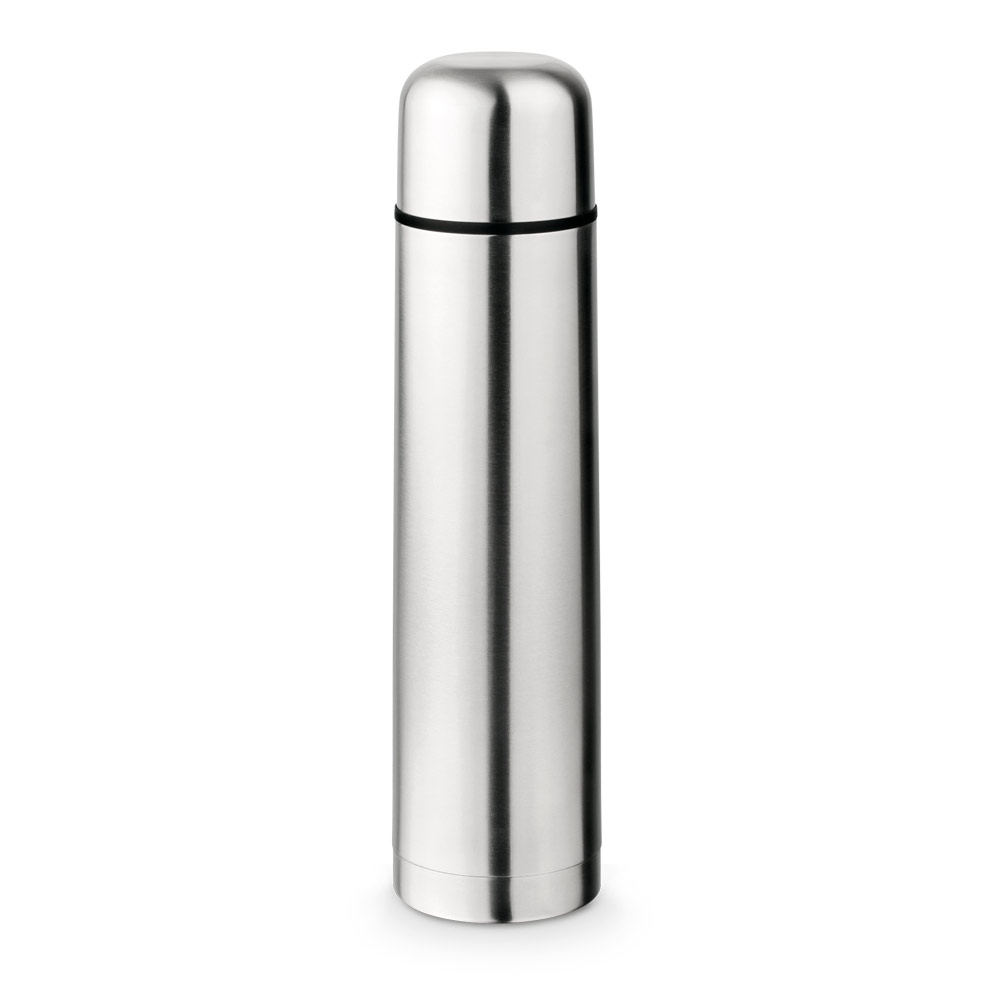 LITER. Garrafa térmica em aço inox de parede dupla isolada a vácuo (1 L)