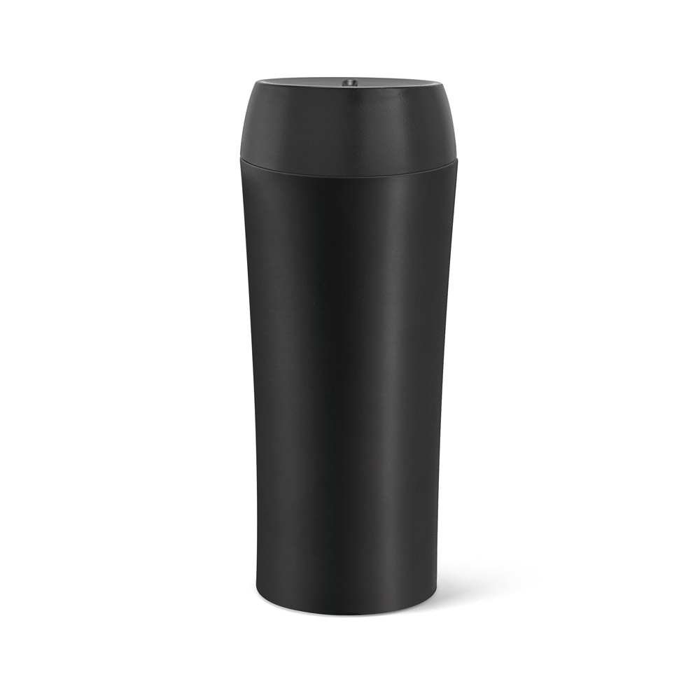 MONARDA. Copo de viagem térmico em aço inox de parede dupla isolada a ar (470 mL)