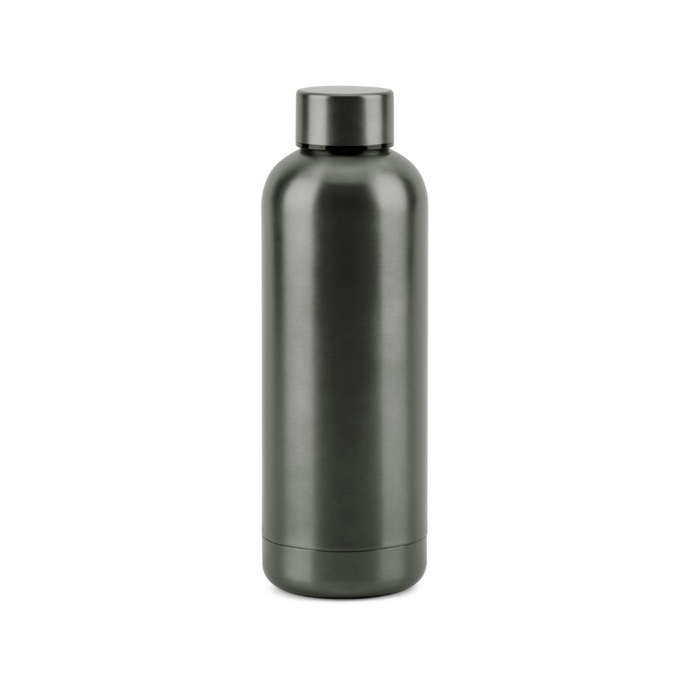 ODIN METTALIC. Garrafa térmica em aço inox 90% reciclado de parede dupla isolada a vácuo (550 mL)