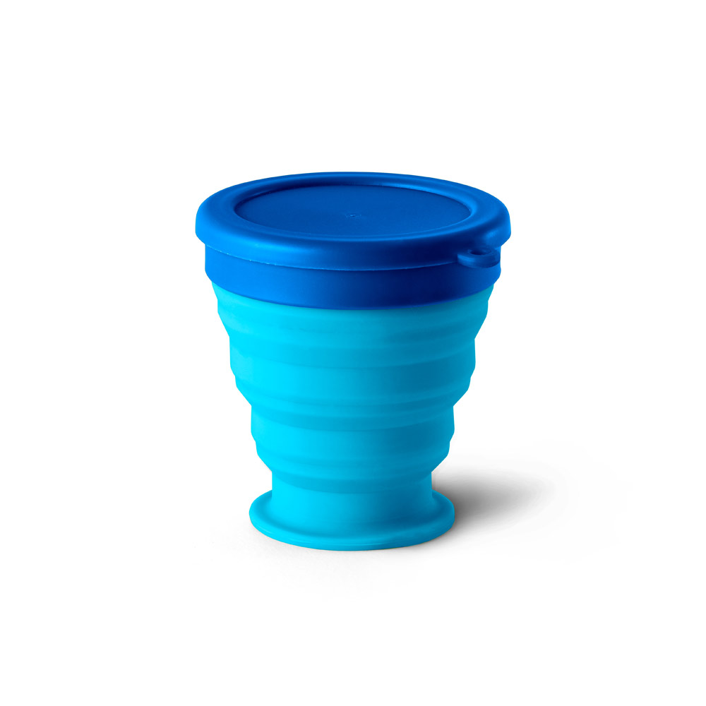 ORTON. Copo de viagem em silicone com tampa em PP (240 mL)