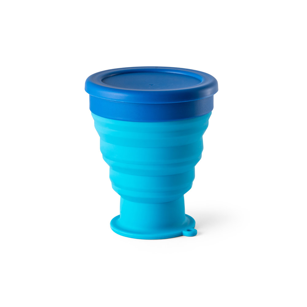 ORTON L. Copo de viagem em silicone com tampa em PP (400 mL)