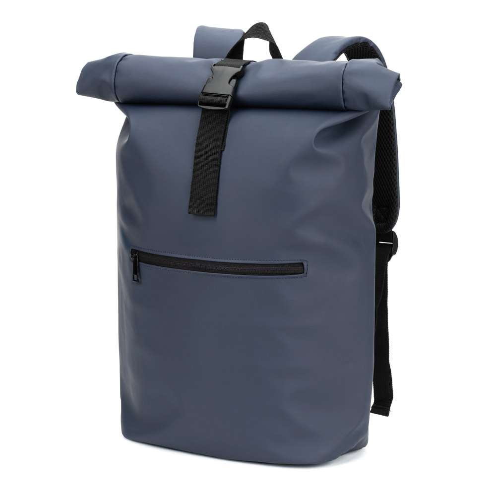 PORTLAND. Mochila "roll top" em PU com bolso para notebook (16")