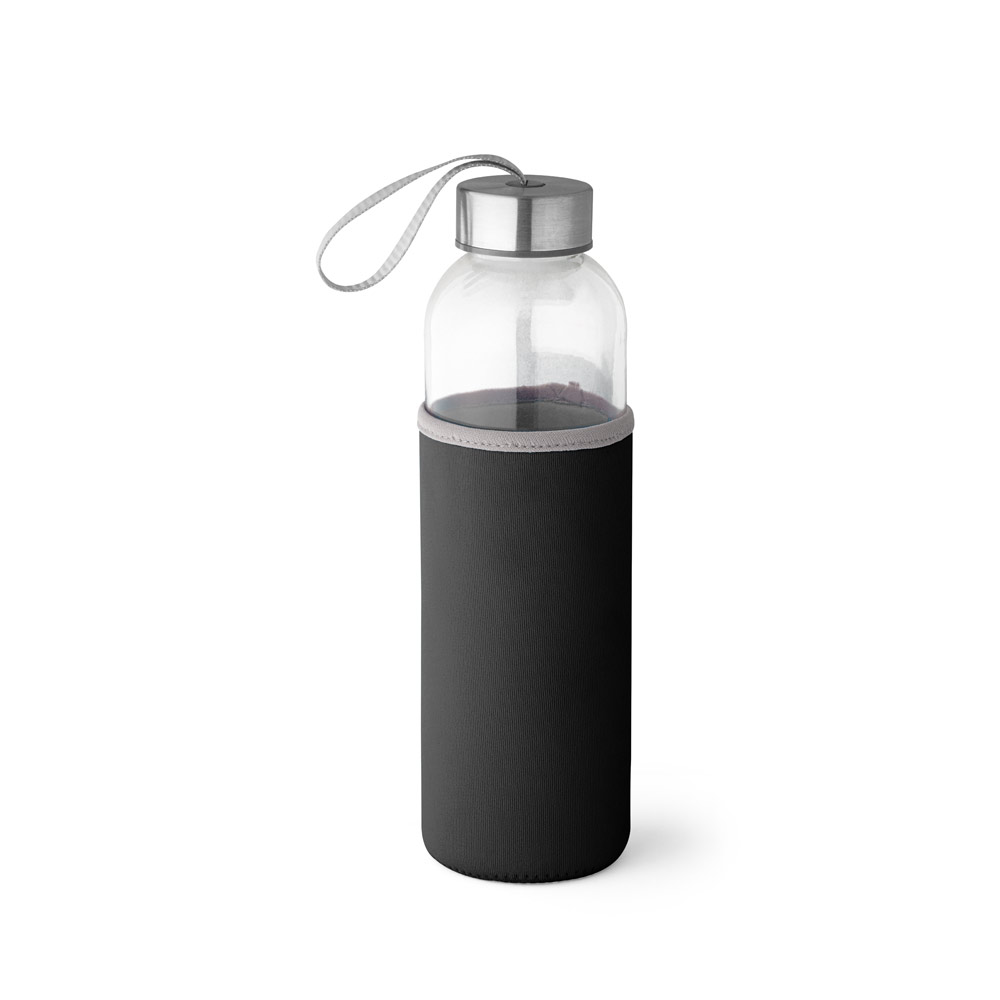 RAISE. Squeeze em vidro e tampa em aço inox com alça (520 mL)
