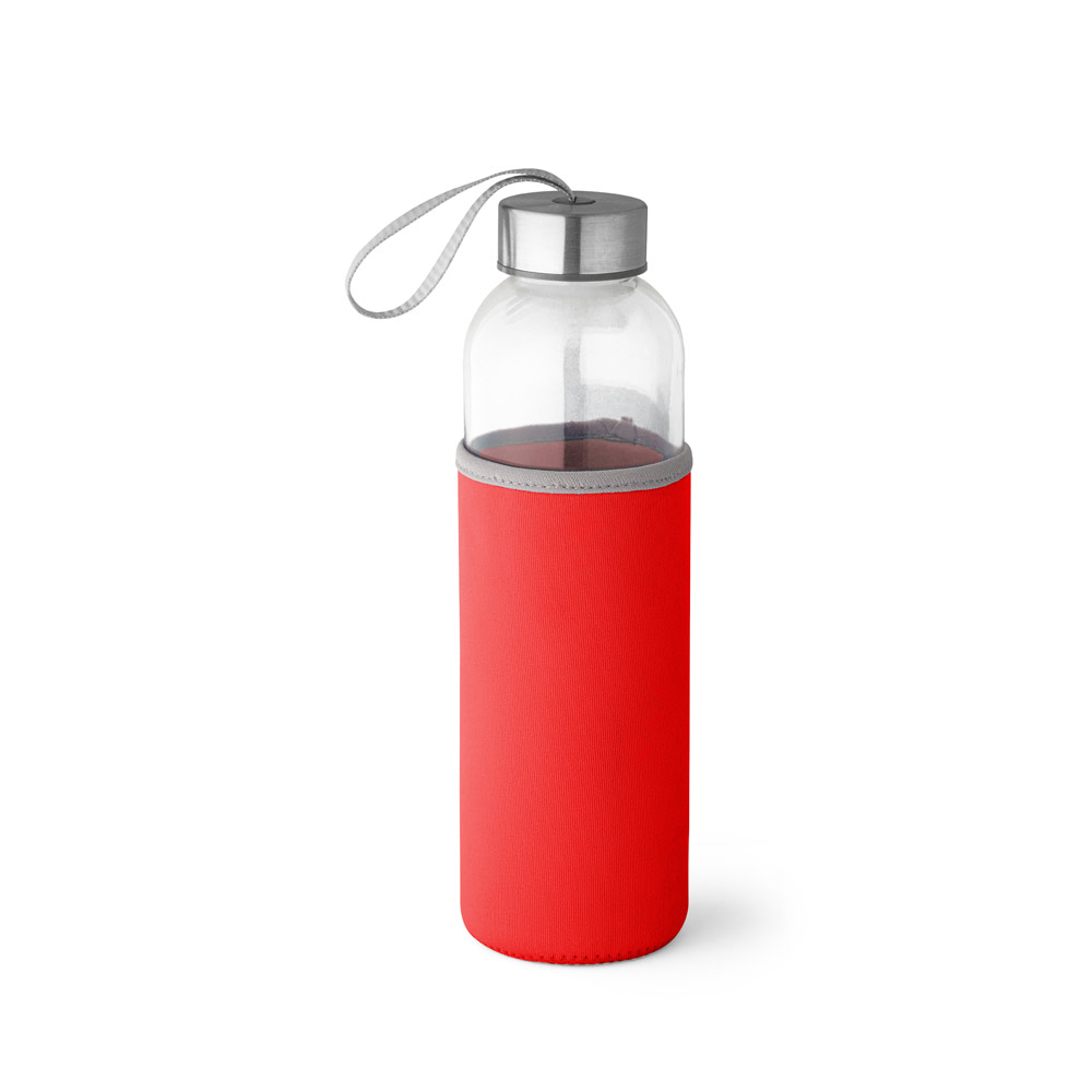 RAISE. Squeeze em vidro e tampa em aço inox com alça (520 mL)