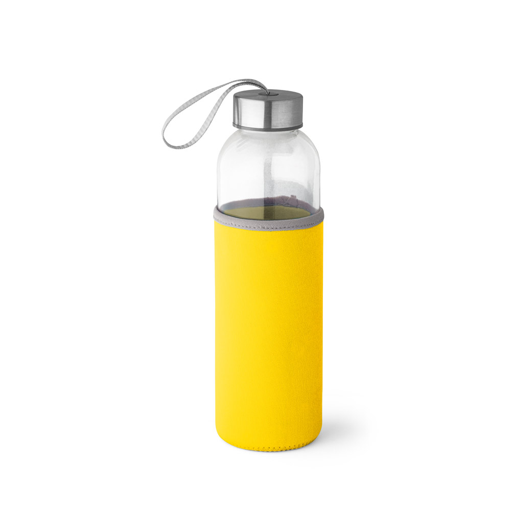 RAISE. Squeeze em vidro e tampa em aço inox com alça (520 mL)
