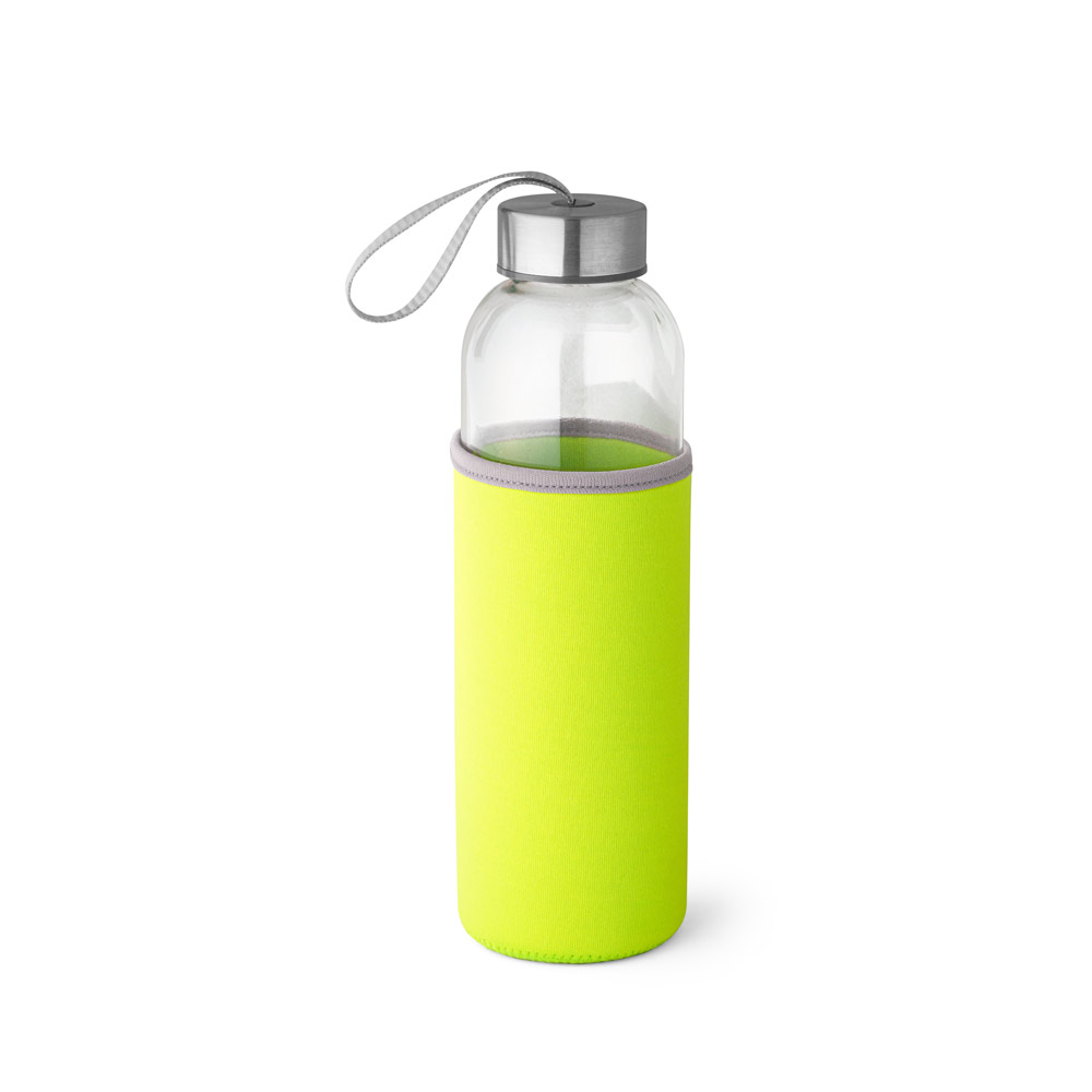 RAISE. Squeeze em vidro e tampa em aço inox com alça (520 mL)