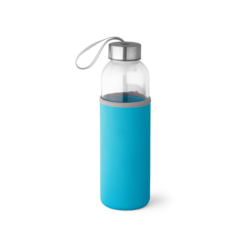 RAISE. Squeeze em vidro e tampa em aço inox com alça (520 mL)