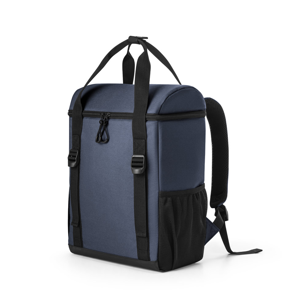 ROMA L. Cooler. Mochila térmica almofadada em ripstop poliéster reciclado 600D com interior forrado em PEVA 16 L