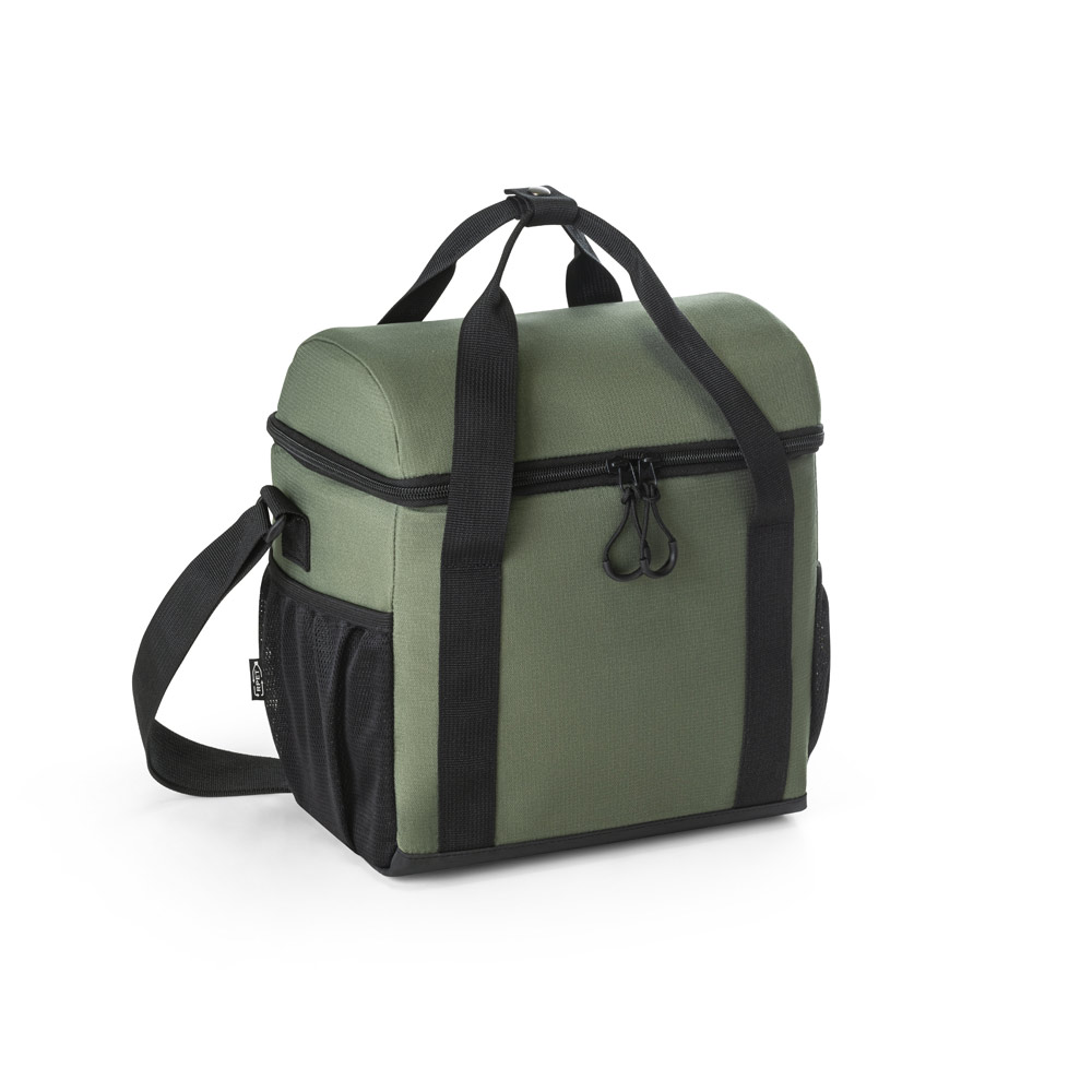 ROMA M. Cooler. Bolsa térmica almofadada em ripstop poliéster reciclado 600D com interior forrado em PEVA 11 L
