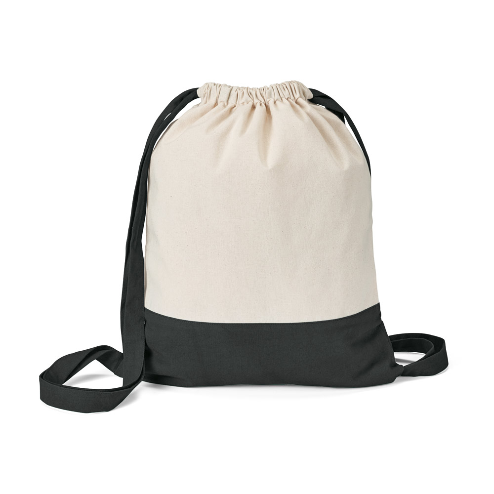 ROMFORD. Sacola tipo mochila 100% algodão (180 g/m²)