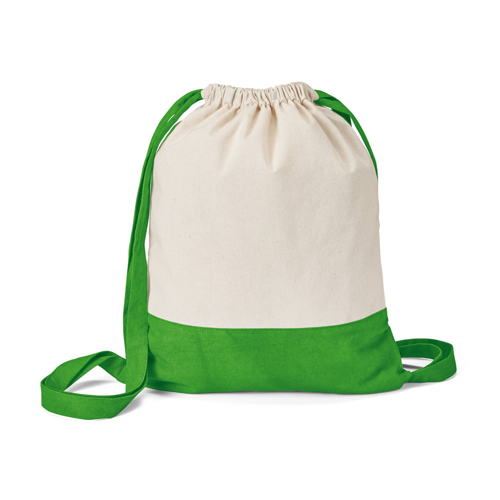 ROMFORD. Sacola tipo mochila 100% algodão (180 g/m²)