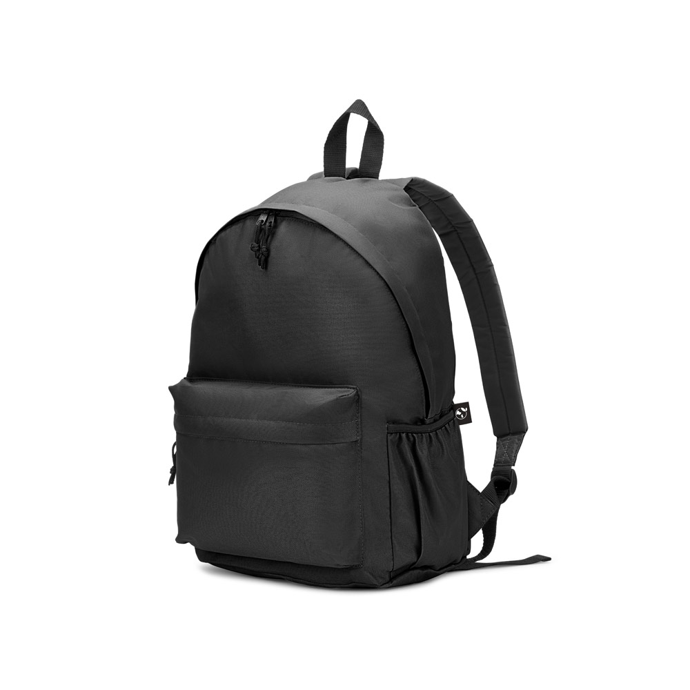 ROSARIO. Mochila em poliéster reciclado 600D com bolso frontal espaçoso (20 L)
