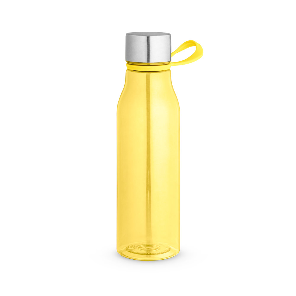 SENNA. Squeeze em PET 100% reciclado com alça de silicone (590 mL)