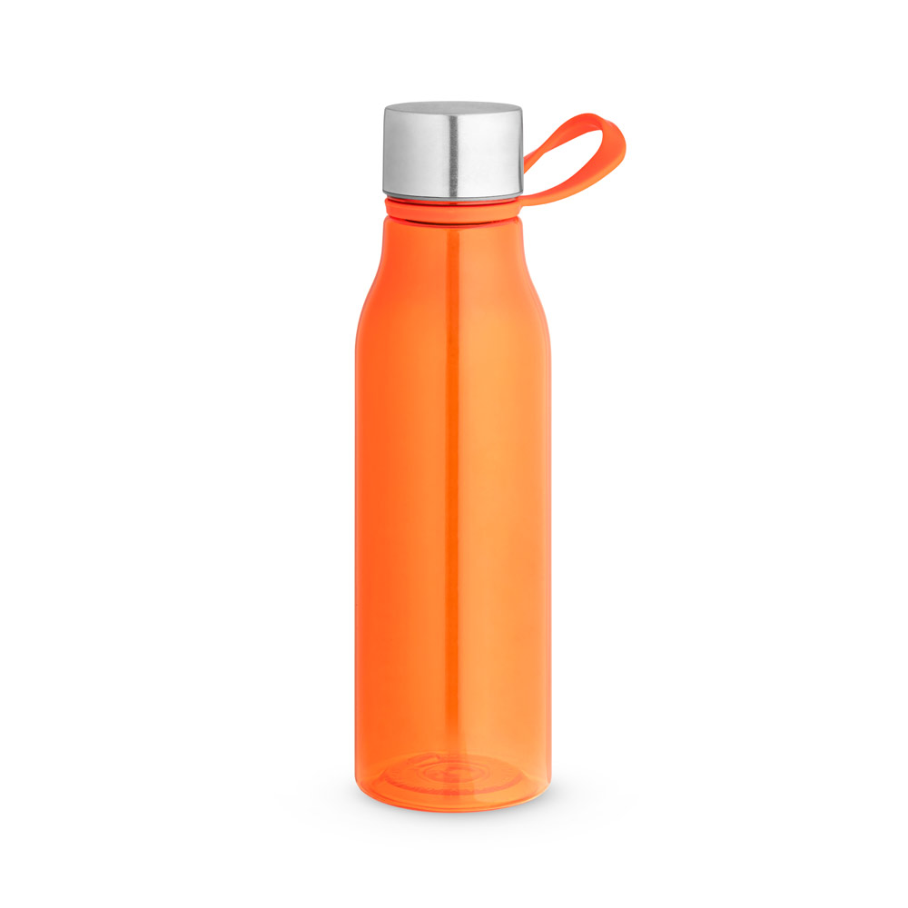 SENNA. Squeeze em PET 100% reciclado com alça de silicone (590 mL)