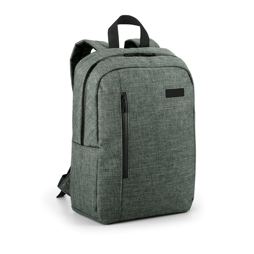 SHADES PLATE. Mochila para notebook (14'') em 600D de alta densidade com placa para personalização (12 L)