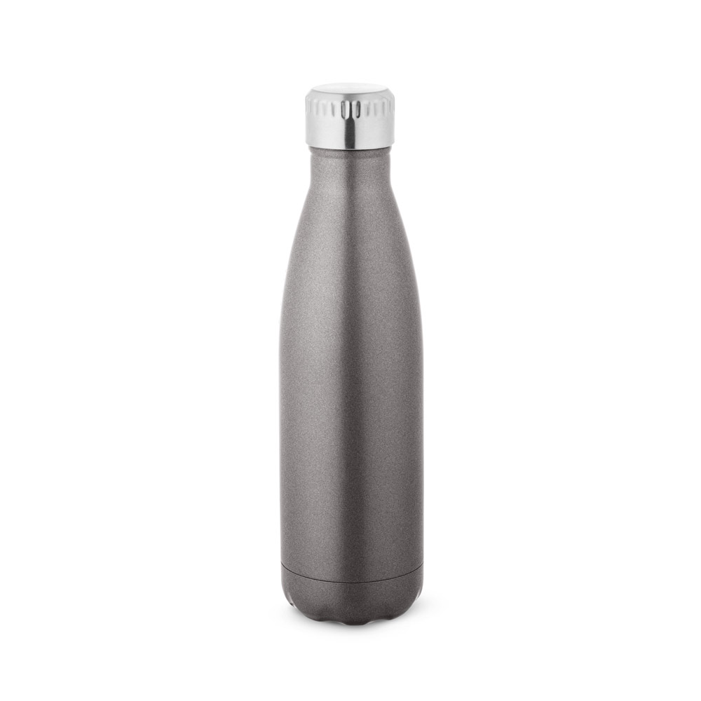SHOW SATIN. Garrafa térmica em aço inox de parede dupla isolada a vácuo (500 mL)