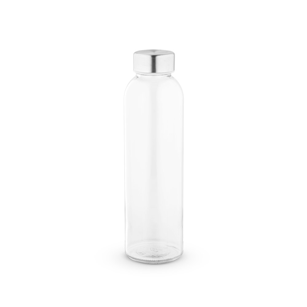 SOLER. Squeeze em vidro com tampa em aço inox (500 mL)