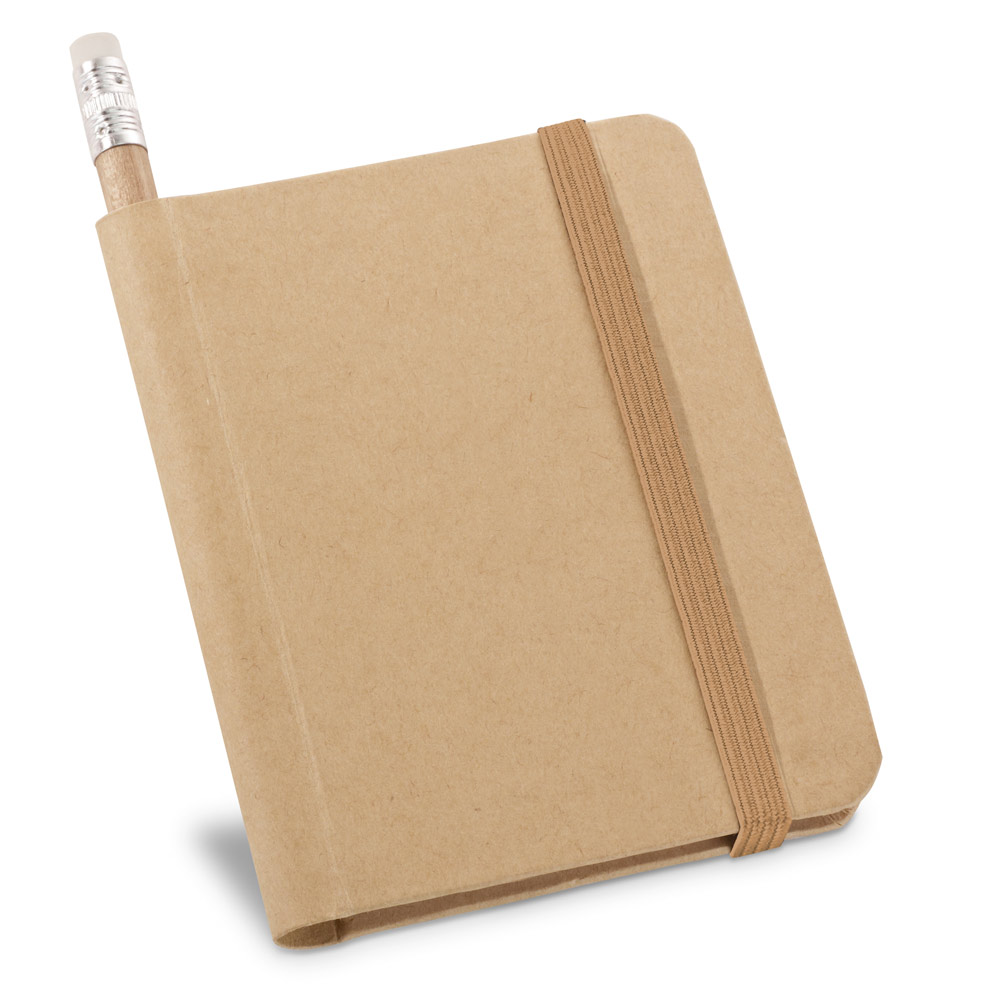 VILAÇA. Caderno A7 de capa rígida em papel com páginas lisas