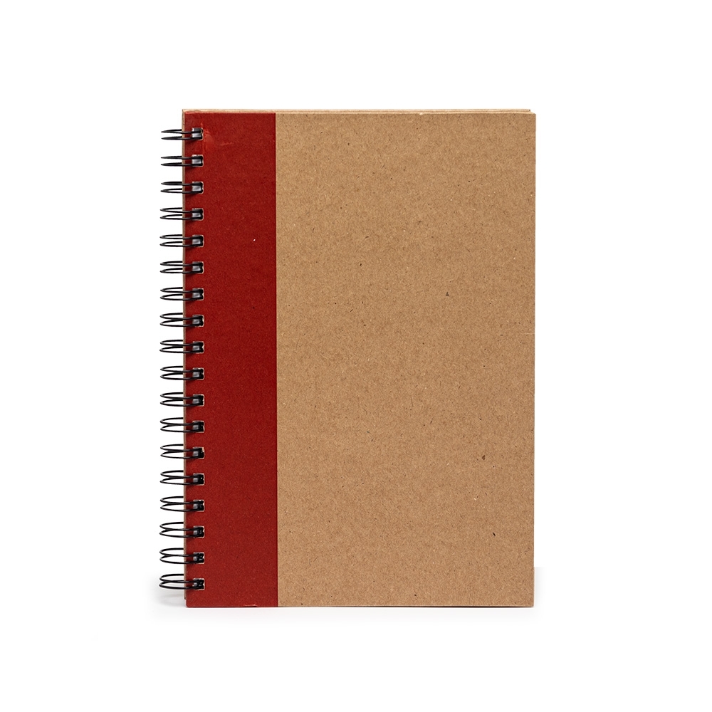 CADERNO CAPA KRAFT LAMINADA