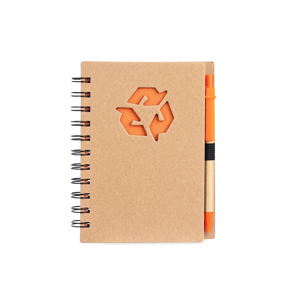 CADERNO ECOLÓGICO COM CANETA