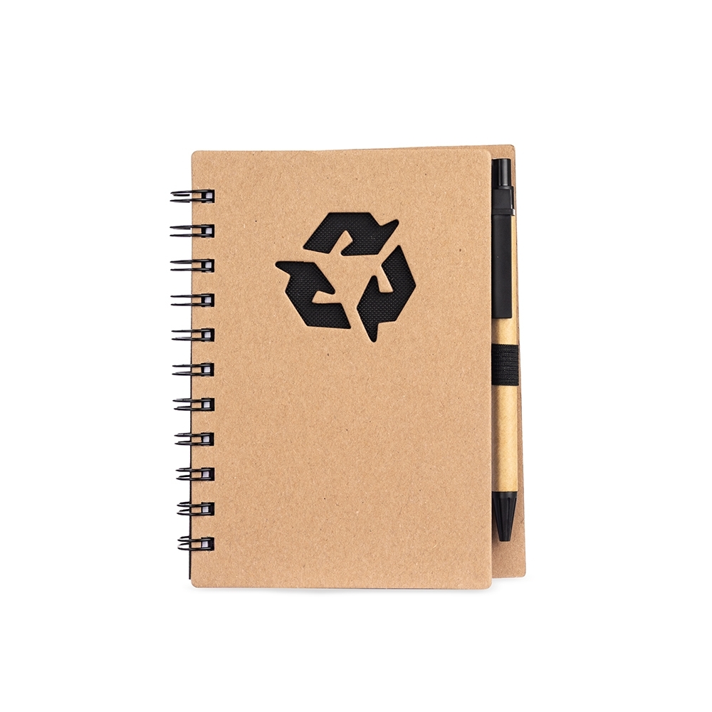 CADERNO ECOLÓGICO COM CANETA